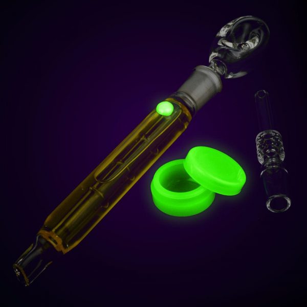 Freezable Glycerin Dab Straw Spoon Pipe- 10.5" / Colors Vary