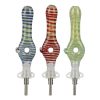Glass Donut Dab Straw