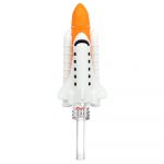 Space Shuttle Silicone Dab Straw - 6"