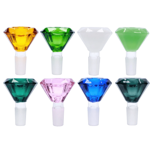 14mm Glass Dazzling Diamond Herb Bowl