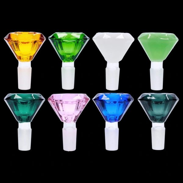 14mm Glass Dazzling Diamond Herb Bowl