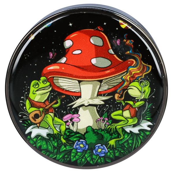 Mushroom Frogs 63mm Chrome Grinder