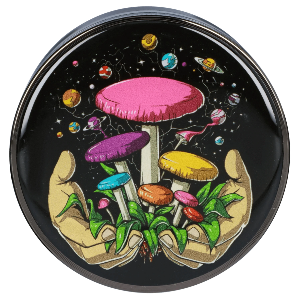 Space Hands Mushroom 63mm Chrome Grinder