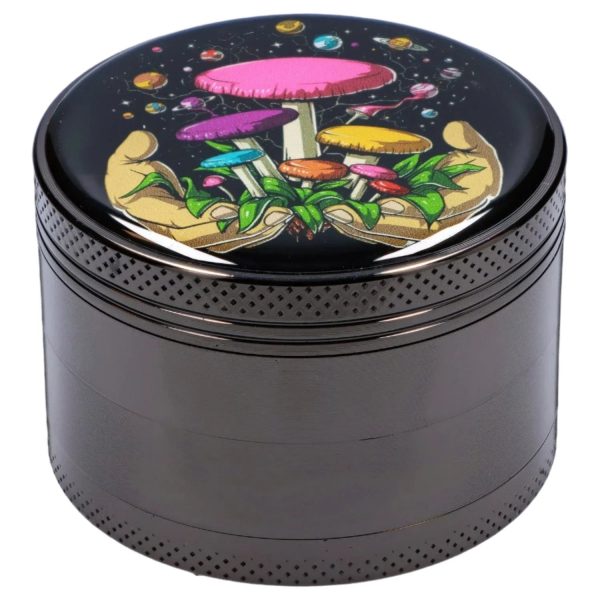 Space Hands Mushroom 63mm Chrome Grinder