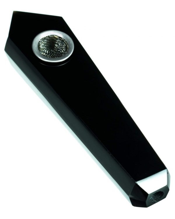 "Yin" Quartz Crystal Stone Pipe