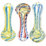 DNA Twist Spoon Pipe - 4" / Colors Vary