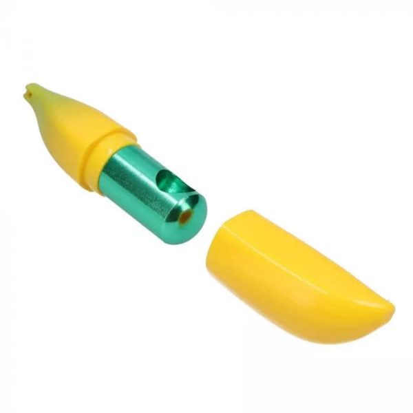 Silicone Banana Skin Metal Hand Pipe