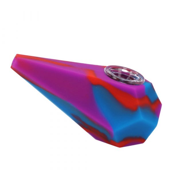 Silicone Diamond Hand Pipe Assorted