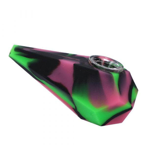Silicone Diamond Hand Pipe Assorted