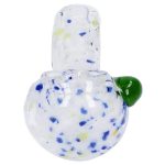 Frit Glass with Square Mouth Pipe - 3.5 in