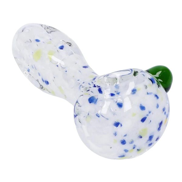 Frit Glass with Square Mouth Pipe - 3.5 in