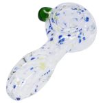 Frit Glass with Square Mouth Pipe - 3.5 in