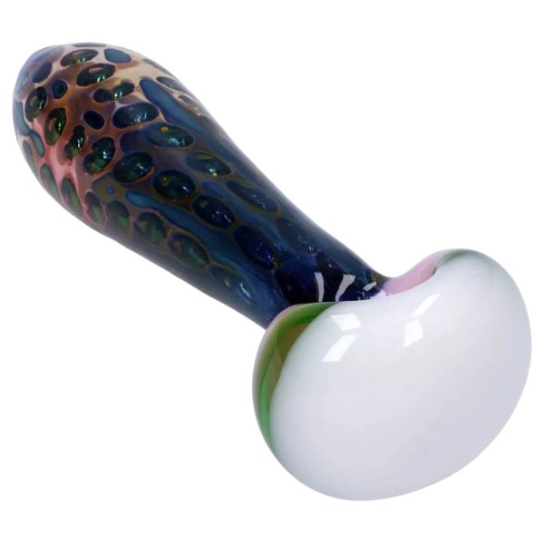 Gold Fume Double Blown Bubble Trap Pipe - 4.5 in