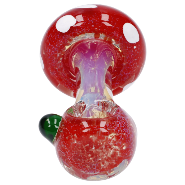 Mushroom Frit Spoon Pipe - 4.5 in