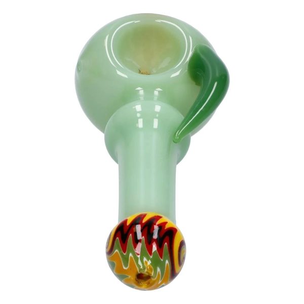 Slime Tube Horn Reversal Art Spoon Pipe - 4.5 in