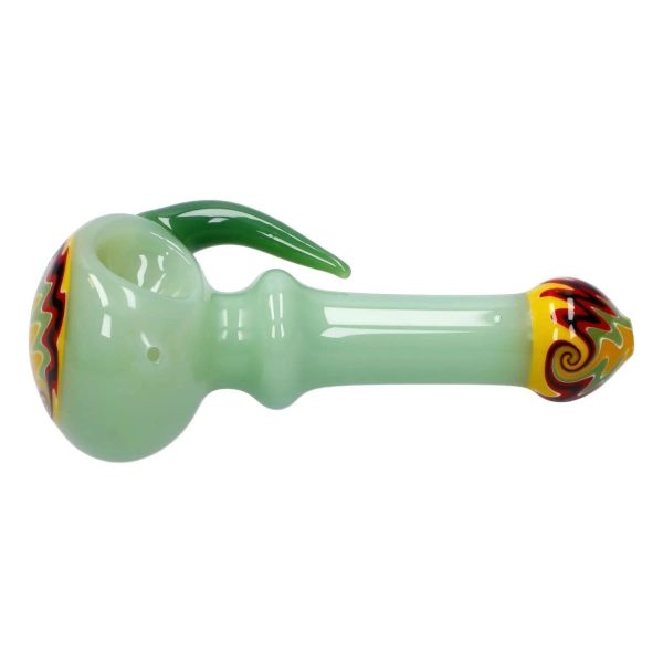 Slime Tube Horn Reversal Art Spoon Pipe - 4.5 in