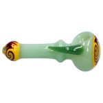 Slime Tube Horn Reversal Art Spoon Pipe - 4.5 in