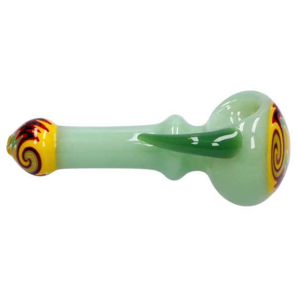 Slime Tube Horn Reversal Art Spoon Pipe - 4.5 in