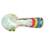 Twisting Color Wrap Spoon Pipe - 4in.