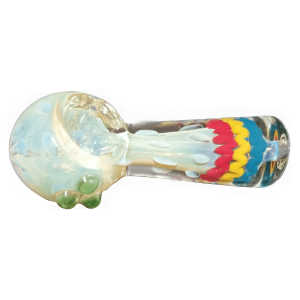 Twisting Color Wrap Spoon Pipe - 4in.