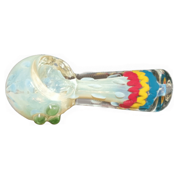 Twisting Color Wrap Spoon Pipe - 4in.