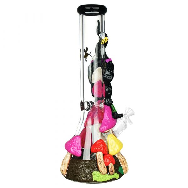 Witch Way 3D Painted Beaker Bong - 14" / 14mm F