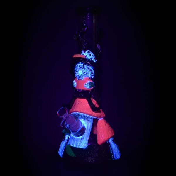 Witch Way 3D Painted Beaker Bong - 14" / 14mm F