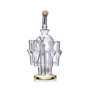 Octopus Pipe Recycler with Unique Arm Design by Daze Glass