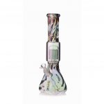 Daze Glass Iridescent Spiral Arm Perc Water Pipe