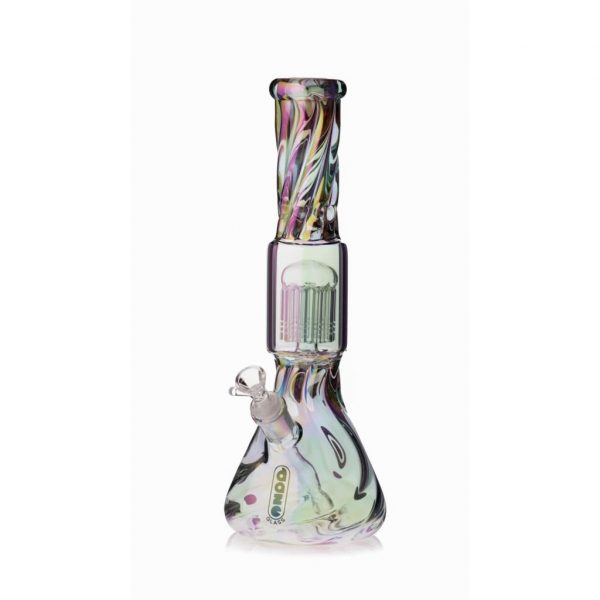 Daze Glass Iridescent Spiral Arm Perc Water Pipe