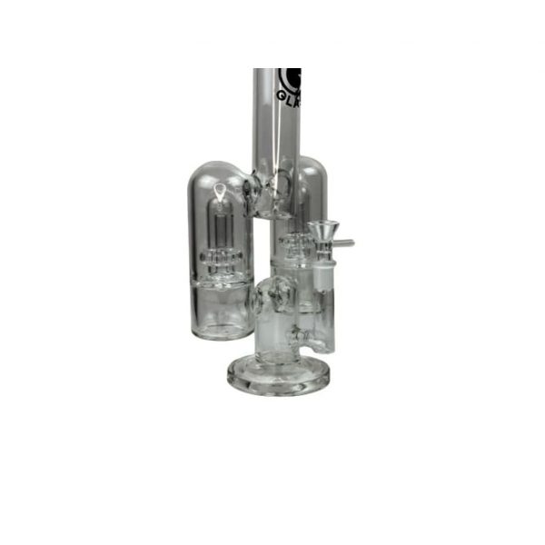 Rocket Ship Style Glass Water Pipe by Daze Glass