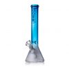 Electric Blue Borosilicate Glass Pipe by Daze Glass
