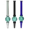 6.5glass Dab Straw With Dimple Diffusion Chamber - Dab