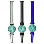 6.5glass Dab Straw With Dimple Diffusion Chamber - Dab