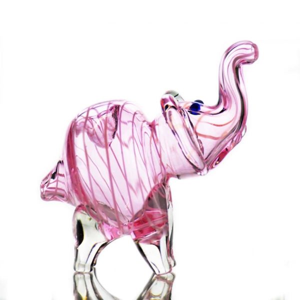 Pink Tube Elephant Hand Pipe for a Unique Smoking Experience