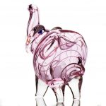 Pink Tube Elephant Hand Pipe for a Unique Smoking Experience