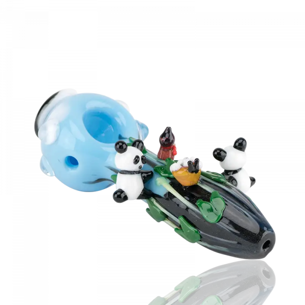 Empire Glassworks Climbing Pandas Spoon Pipe