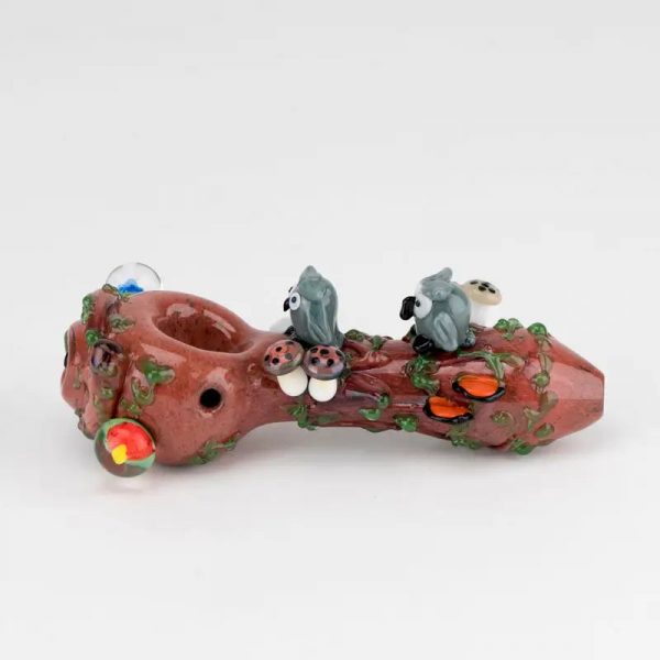 Empire Glassworks Hooties Forest Glass Spoon Pipe