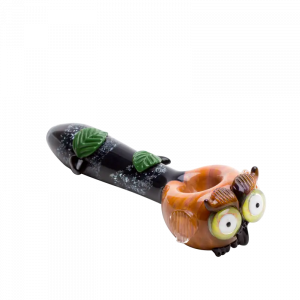 Empire Glassworks Owl Spoon Pipe