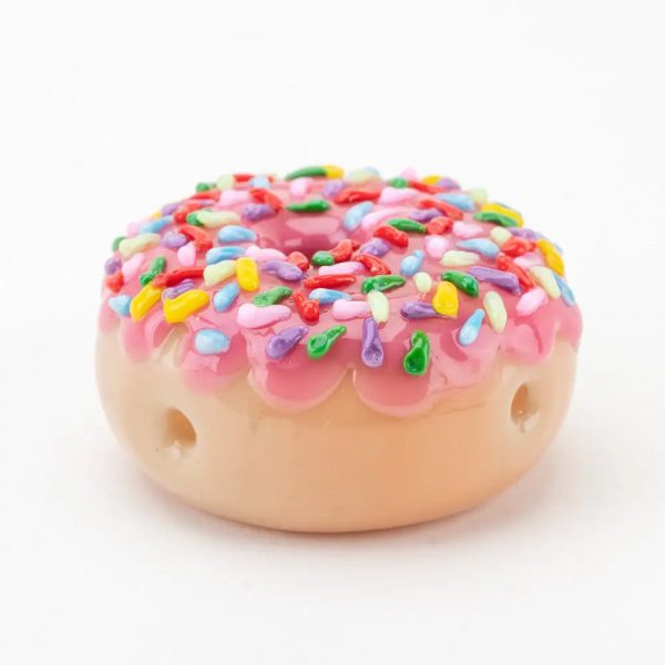 Empire Glassworks Pink Sprinkle Donut Hand Pipe