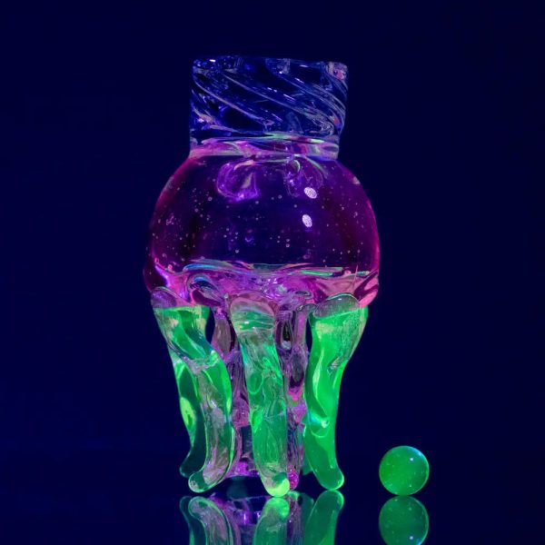 Empire Glassworks Spinner Cap Uv Jellyfish Carb Cap