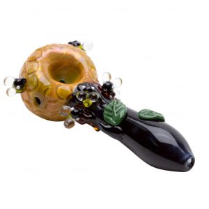 Empire Glassworks Beehive Spoon Pipe - Intricate Lampwork