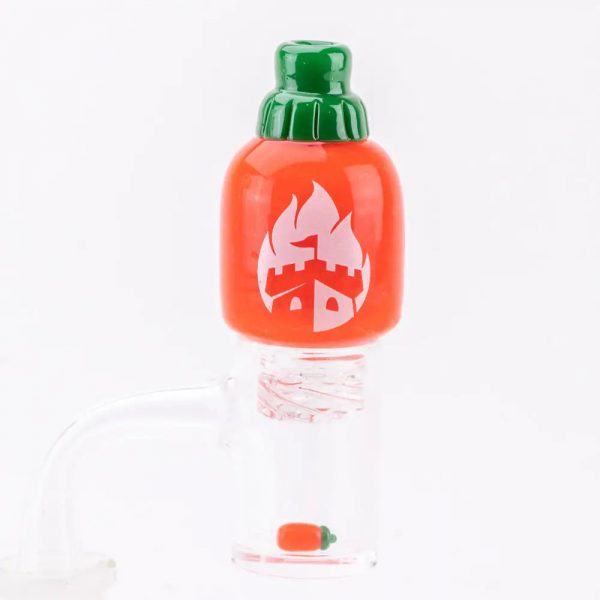 Empire Glassworks Sriracha Spinner Cap Carb Cap