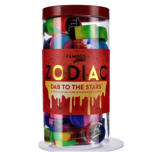 Famous Design Zodiac Extract 32 mm Silicone Containers - Assorted