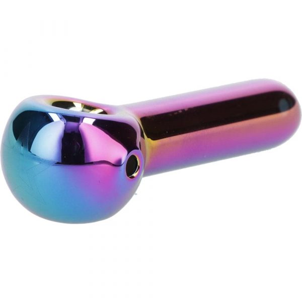 Famous X 3" Rainbow Prism Fumed Spoon Hand Pipe