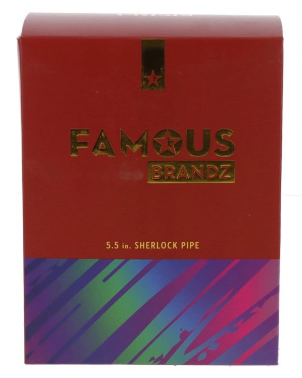 Rainbow Famous X-Prism Fumed Large Sherlock Pipe