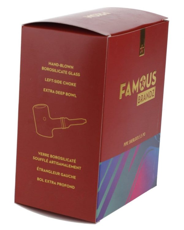 Rainbow Famous X-Prism Fumed Large Sherlock Pipe