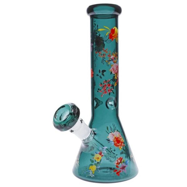 Floral Lush Beaker Bong