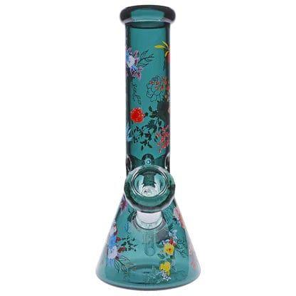 Floral Lush Beaker Bong