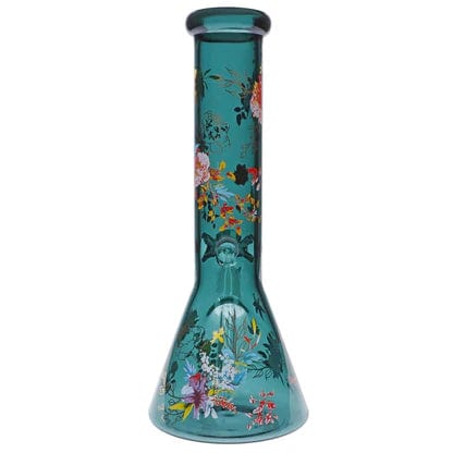 Floral Lush Beaker Bong
